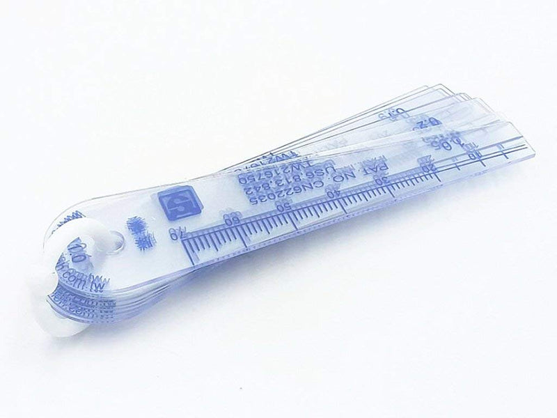 [Australia - AusPower] - BESNIN Plastic Feeler Gauge 13 in 1 Gap Measuring Tool 0.05-1 mm Metric and Inch Marked for Measuring Gap Width Thickness 