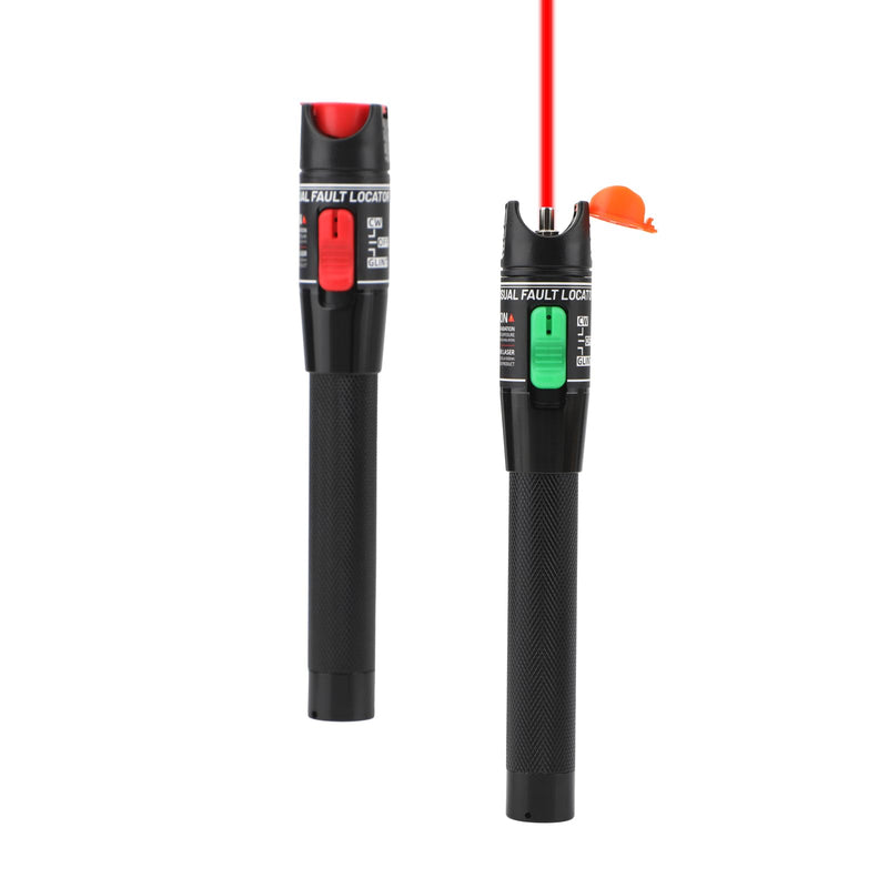 [Australia - AusPower] - WSOLDMA 10MW Visual Fault Locator 10KM Fiber Optic Tester Tool Kit VFL Red Light Pen for SC/FC/ST/LC Connector for Fiber Network Cable Test 