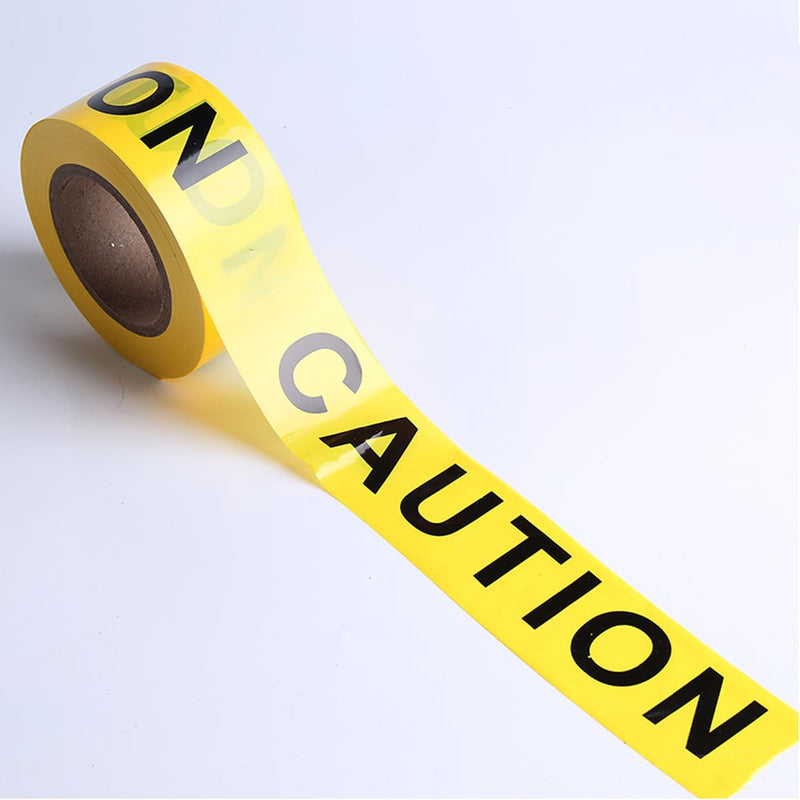 Caution Tape, Barrier Tape, 2.9" Wide x 328 Feet Construction Warning Safety Tape, for Danger,Hazard Areas,Crime Scene, Halloween Party Decorations,etc