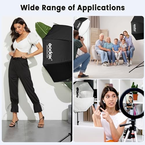 Godox 95cm/37.5" Umbrella Octagon Softbox Reflector with Carrying Bag