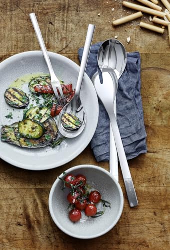 WMF Serving Set 3 Pieces Nuova Cromargan Stainless Steel 18/10 Brushed, Silver Single