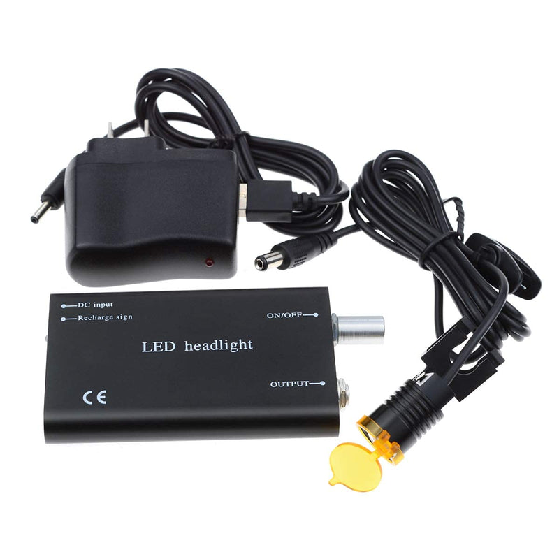 [Australia - AusPower] - WENPIC Portable LED Headlamp/Headlight with Optical Filter for Dental Loupes Surgical Magnifier Medical Spotlight 