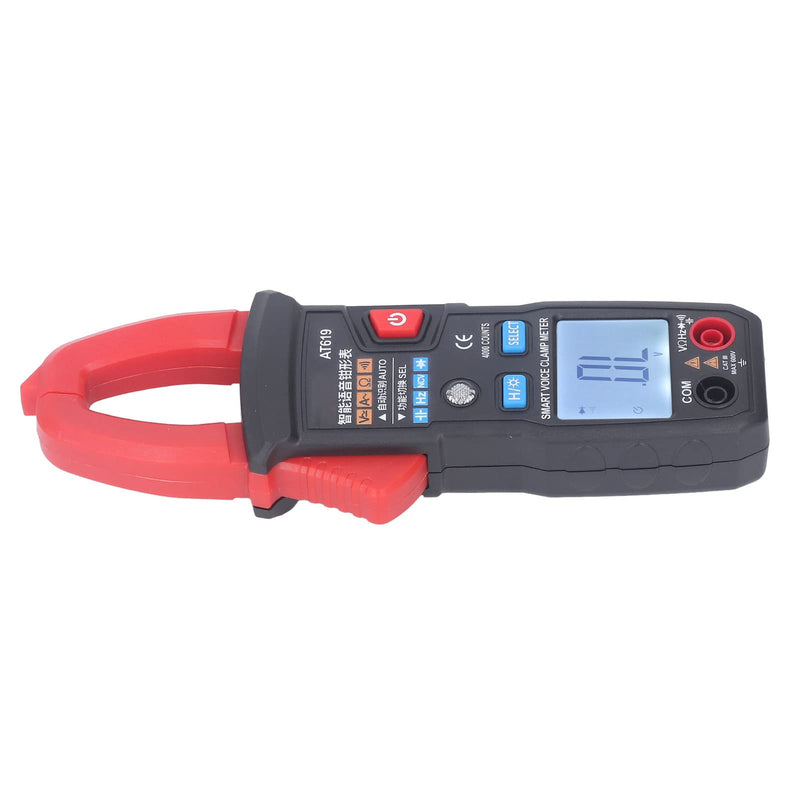 [Australia - AusPower] - Digital Clamp Meter Automatic Intelligent Voice Announcement ABS Red Multi Tester for Circuit 