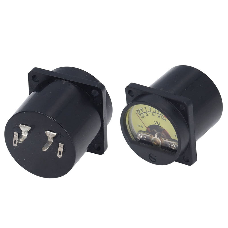 [Australia - AusPower] - VU Meter, VU Meter Vibration Static Proof Amplifier Volume Level Meter With Backlight VU Panel Meter Plastic Iron VU Meter, Sound and Noise Meters 