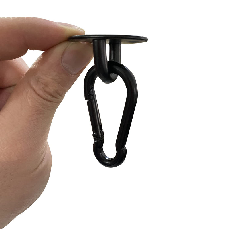 [Australia - AusPower] - Stainless Steel Ceiling Hooks, Ceiling Hooks Pad Eyes Plate Marine Hardware Hooks with Screws 12 PCS. 