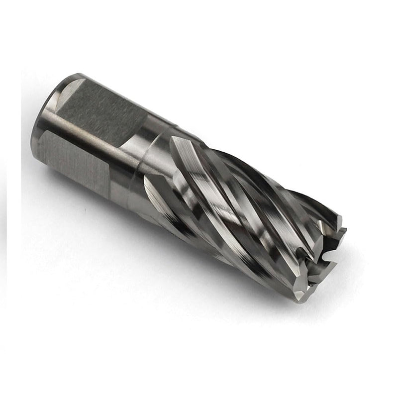 OSCARBIDE 3/4"x1"Annular Cutter,3/4 inch Weldon Shank,3/4 inch Cutting Diameter,1 inch Depth of Cut,2 Flat Mag Drill Bit with Pilot Pin for Magnetic Drill Press,1 Piece