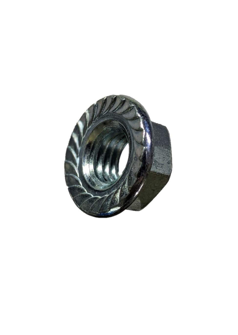 [Australia - AusPower] - 014973242497 Coarse Hex Serrated Flange Nuts, 1/4-20, Piece-100 1/4"-20 100 