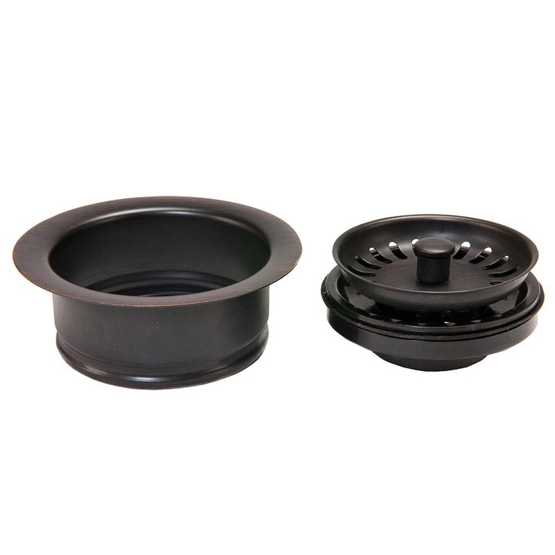 Premier Copper Products D-130ORB 3.5-Inch Deluxe Garbage Disposal Drain with Basket, Oil Rubbed Bronze