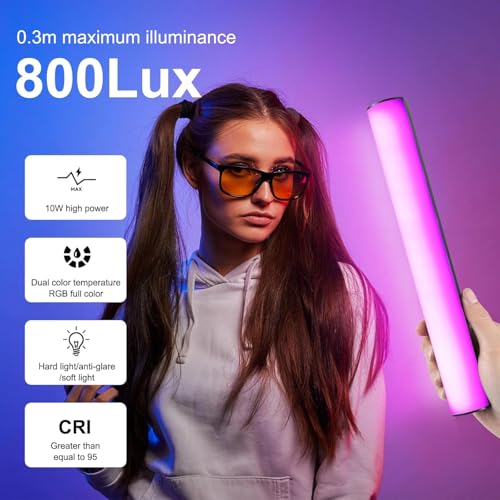 OBEST Upgrade Light Box & Soft Box, 16" x 16" Photo Box with Lights Portable Folding Photo Studio Light Box Photography with PVC Backdrops for Product Photography (30cm RGB Full Color Strip Light) 30cm RGB full color strip light