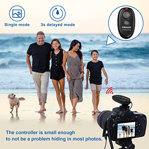 Camera Remote Shutter Release PHOLSY C8 Wireless Shutter Remote for Canon C8 for Canon