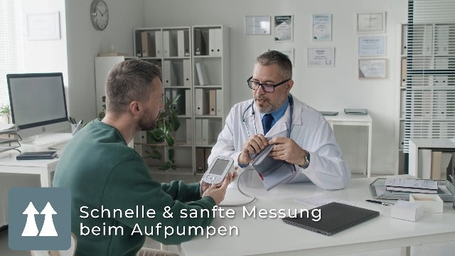 B.Well TH-75 Blood Pressure Monitor | AFib Detection & Automatic Measurement | Swiss Quality Standard, Clinically Validated, 3CHECK-Triple Measurement, 2×90 Memory, Cuff 22-42cm, Power Adapter TH-75 with power supply