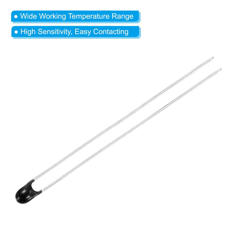 PATIKIL NTC Thermistor Resistors 60 Pieces 6.8K Ohm 3950 5% Accuracy High Sensitive Current Limiter Temperature Sensor for Temperature Measurement Black
