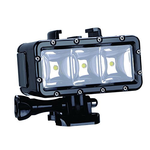 Suptig Waterproof High Power Dimmable Dual Battery Fill Night Diving Underwater Light for Gopro Hero 13, 12, 11/10/9/8/7/6/5/4/3+/3, Akaso, DJI Osmo, Insta 360