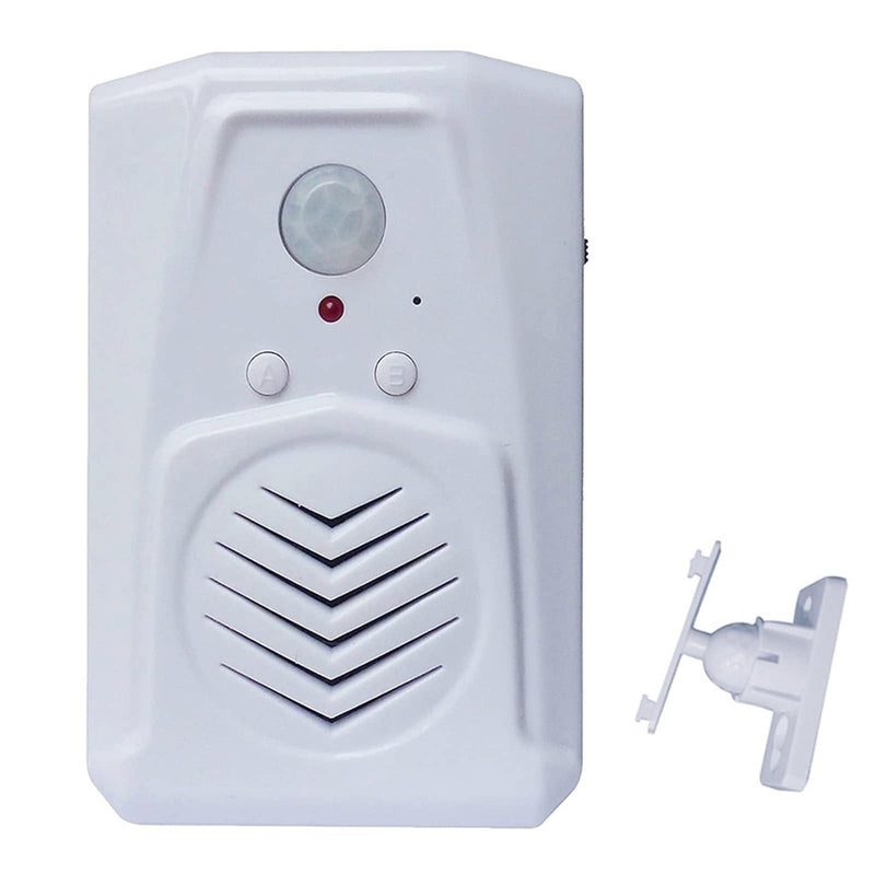 [Australia - AusPower] - PIR Motion Sensor Activated Sound Player Speaker with USB Cable, Download Your own MP3 Audio Files to Play Speech, Music or Sound Effects (White) 