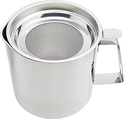 Wahei Freiz Ajido AD-540 Storage Container, Oil Pot, 3.3 gal (1.1 L), Stainless Steel, Made in Japan Oil pot (stainless steel)