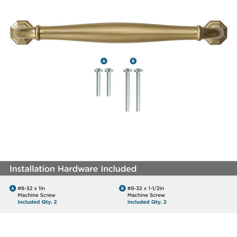khtumeware 10 Pack 3 Inch(76mm) Champagne Bronze Heavy Duty Solid Cabinet Pulls Satin Brass Cabinet Handles Heavy Duty Solid Cabinet Hardware for Cupboard Drawer Pulls Dresser Handle 3 inch Hole Center