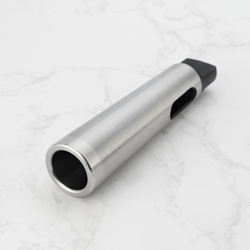 [Australia - AusPower] - eMagTech 2Pcs MT3 to MT2 Reducing Sleeve Morse Taper Drill Sleeve Reducing Adapter Taper Shank Drill 108mm for Reamer Minus Silver 