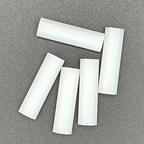 Generic nylon hex standoffs #4-40, 3/4 inch, 25-pack displayed together