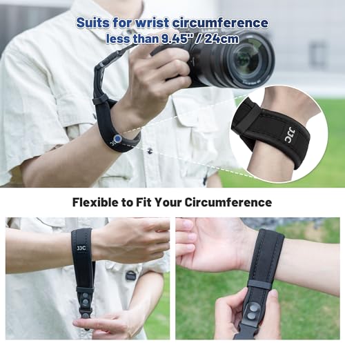 DK-29 Eye Cup + Upgraded Hand Strap: Soft Silicon Camera EVF Viewfinder Eyecup Eyepiece for Nikon Z6III Z5II Z6II Z7II Z6 Z7 Z5 with Upgraded Quick Release Soft Neoprene Camera Hand Wrist Grip Strap