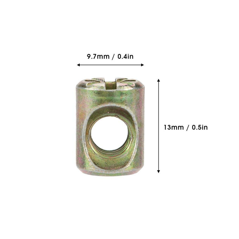 [Australia - AusPower] - Furniture Barrel Nut,30pcs M6 Furniture Barrel Nut Dowel Cabinet Connectors Embedded Nuts Fasteners 