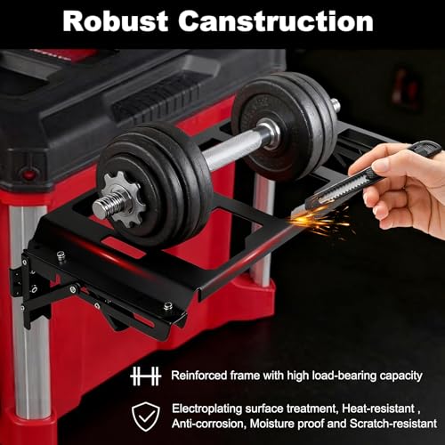 Affiction foldable Packout toolbox mount compatible with Milwaukee Packout toolbox