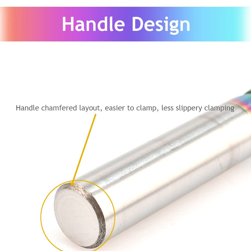 [Australia - AusPower] - 1/8" Carbide Square End Mill for Aluminum Copper Applications, 3-Flute,1/8" Cutting Diameter,1/8" Shank,DLC Coating, CNC Router Bits, End Mill Bits, U-Type Design, 10-Pack (3.175 * 3.175 * 12mm) 3.175*3.175*12mm 
