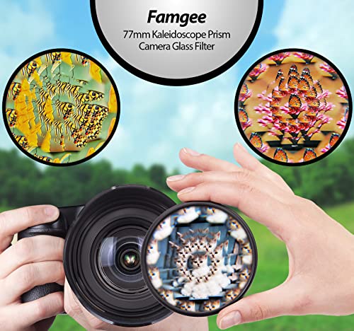 77mm Kaleidoscope Prism Camera Glass Filter Variable Number of Shooting Objects Gourmet Wedding Effect SLR Photography Accessories