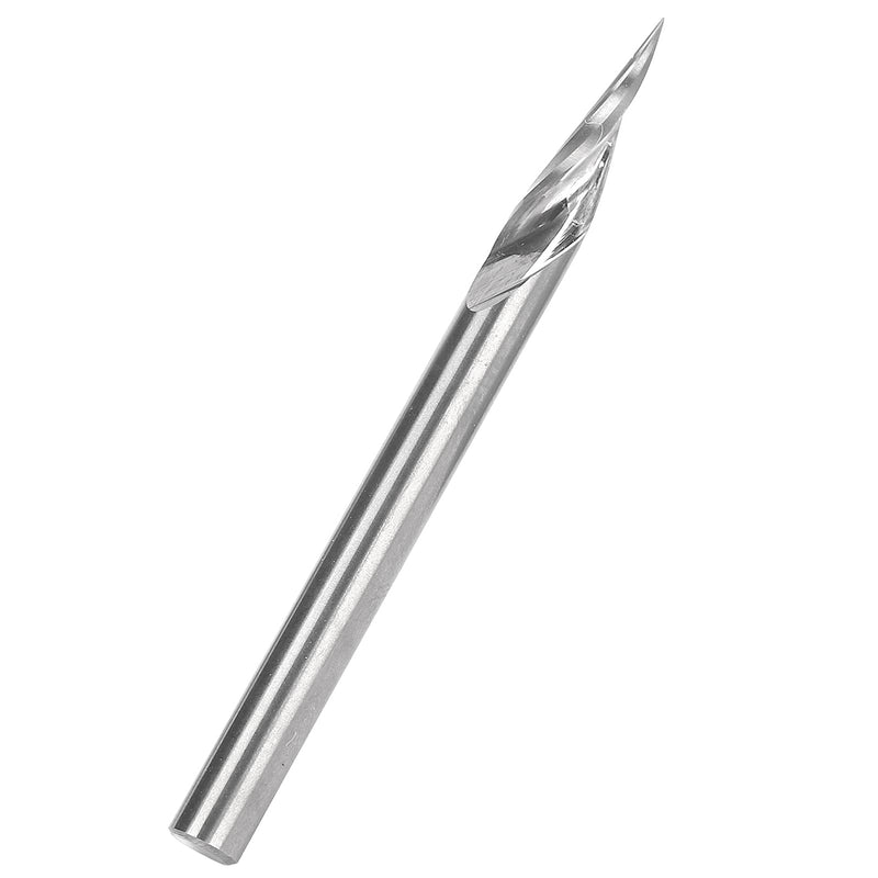 [Australia - AusPower] - 3.175 x 20° x 0.1 x 40L Spiral 20 Degree V-Groove Engraving Tool Milling Cutter Carbide V-Point Milling Cutter for Woodworking 