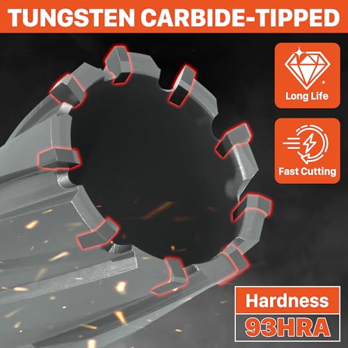 EASEWORK TOOL carbide-tipped annular cutter, 1-1/2-inch diameter, 2-inch depth, 1-1/2 by 2 inches