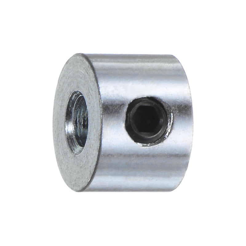 [Australia - AusPower] - uxcell 8pcs Set Screw Shaft Collars 1/8" Bore Zinc Plated Steel Shaft Collars, 3/8" OD, 1/4" Width Axle Collar Clamp with Hex Wrench 