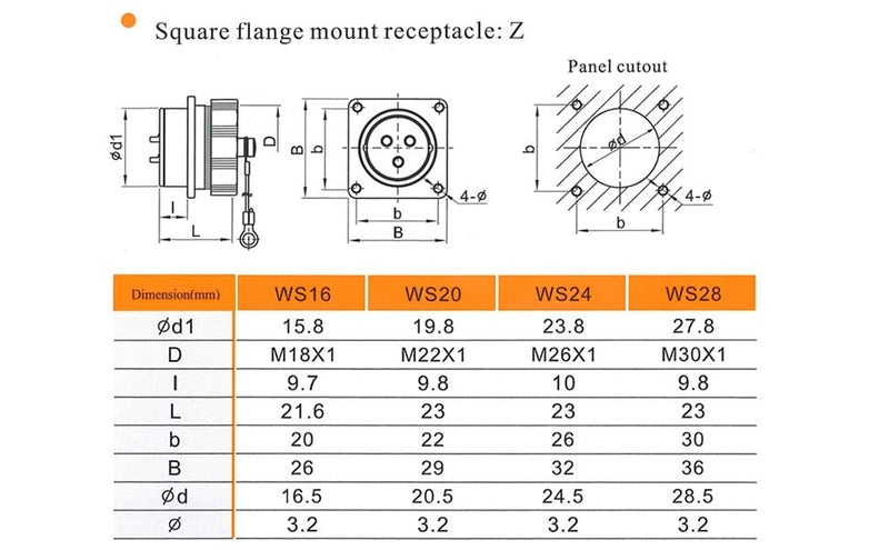 WEIPU WS28 Aviation Wire Panel Power Cable Chassis Metal Connector Male Female Plug Socket Outdoor Car Electrical Industrial Signal Connector (TQ+Z 1 Male Plug & 1 Female Socket, 24pin)…