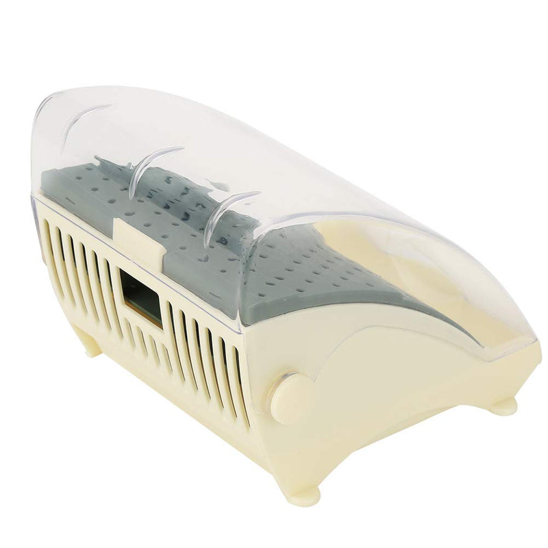 142 Holes Bur Holder, ental Bur Block Holder 142 Holes Plastic Drill Block Case Box Organiser with Extendable Drawer