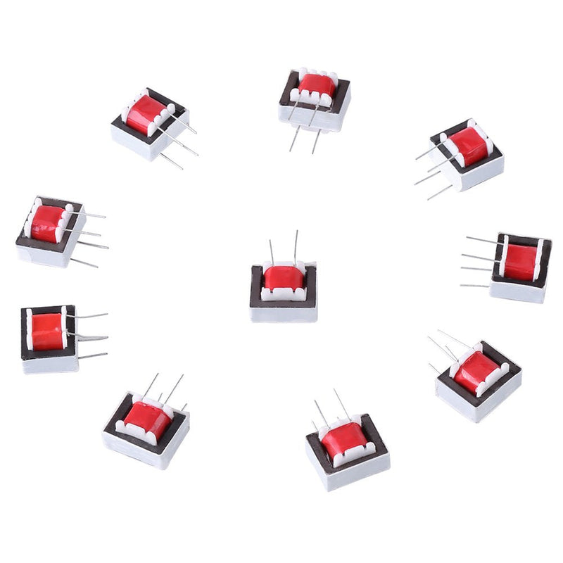 10Pcs Audio Transformers 600:600 Ohm 1:1 EI14 Isolation Transformer