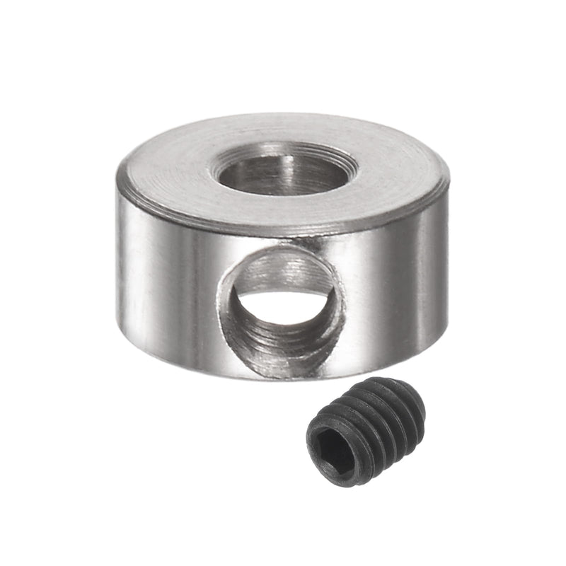 [Australia - AusPower] - uxcell 10pcs Set Screw Collars 3.05mm Bore Shaft Collars, 8mm OD, 4mm Width, Landing Gear Stopper Wheel Collar 