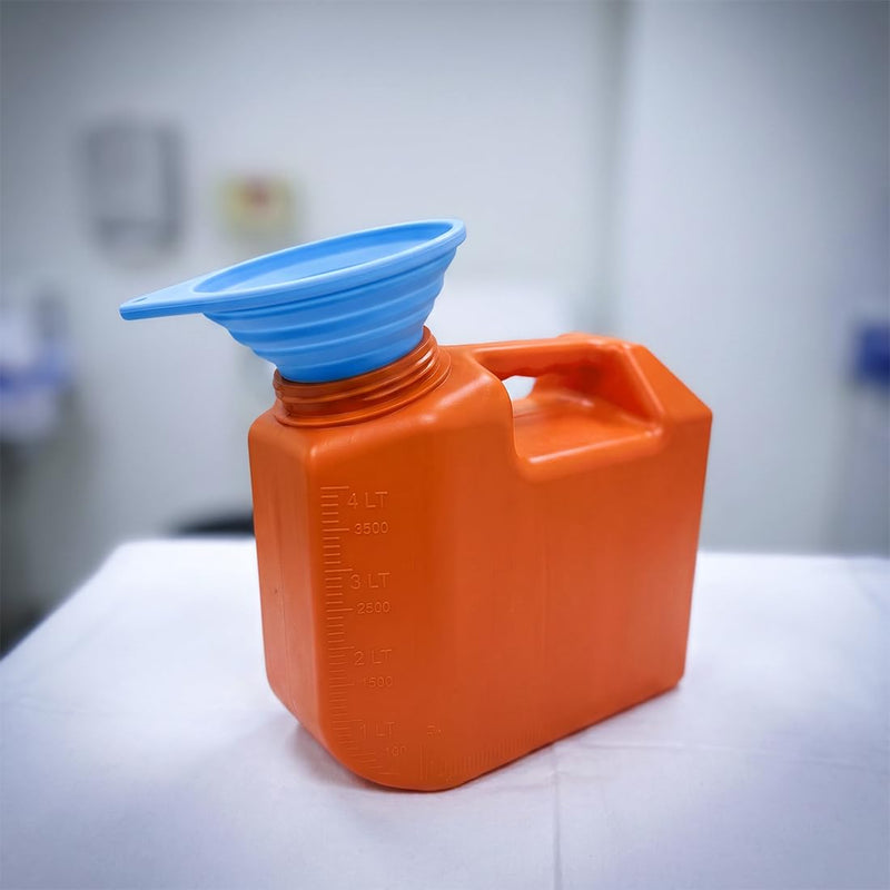 Kidney Stone Strainer 2 Pack Collapsible Silicone Funnel with Strainer 316 Stainless Steel for Filtering Urine and Urine for Analysis Purposes