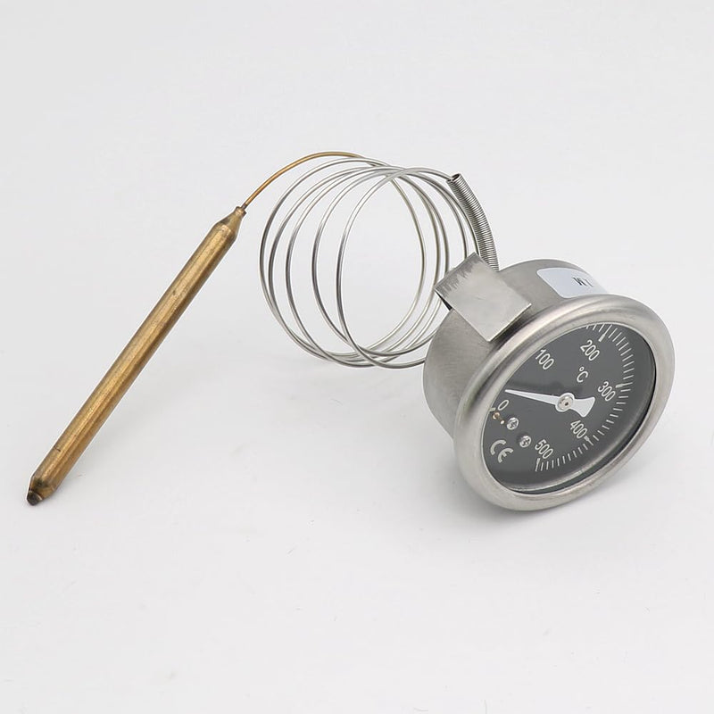 [Australia - AusPower] - Pizza Oven Electric Oven Bread Kiln Thermometer Pointer Temperature Display 500 Degrees 304 Stainless Steel Temperature Gauge 