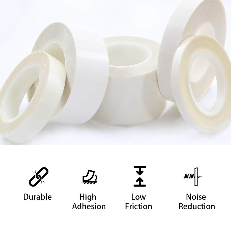 APT, UHMW (Ultra-high Molecular Weight) Polyethylene Tape, Resists Abrasion, Impact, for Surface Protection and Friction and Noise Reduction for Lining Sliding Surfaces. (1" x 5Yds, 10 Mil UHMW) 1" x 5Yds