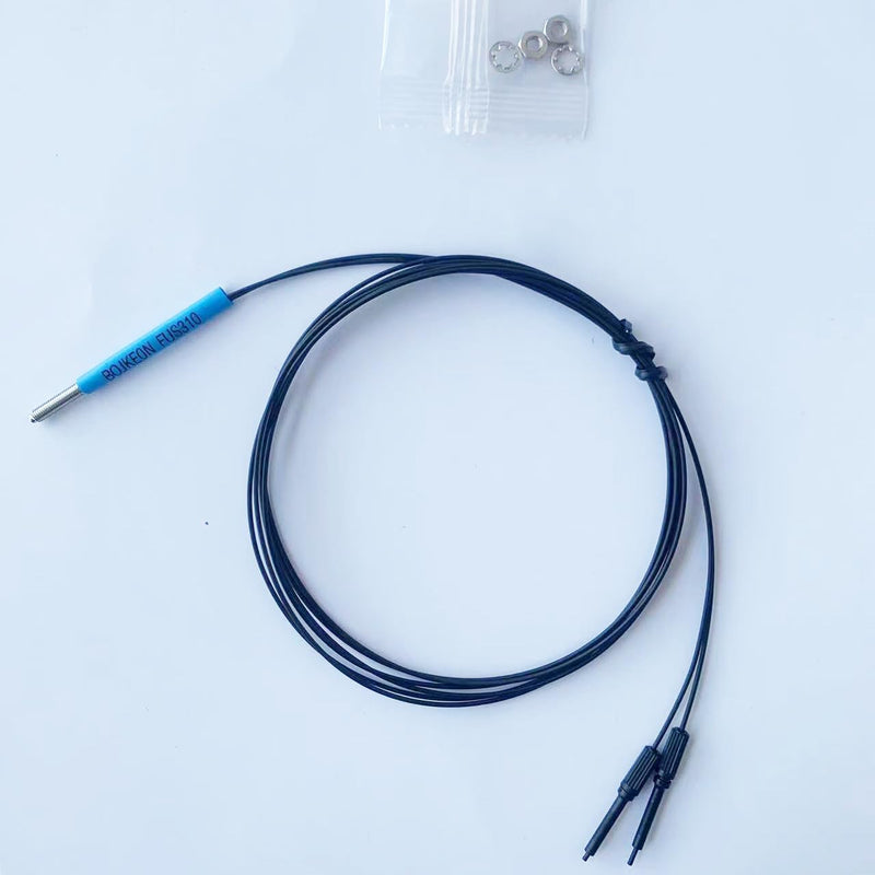 [Australia - AusPower] - FUS310 Fiber Optic Sensor,Diffuse Reflective Digital Fiber Optic,1m Line Length,M3 Sensor Probe 
