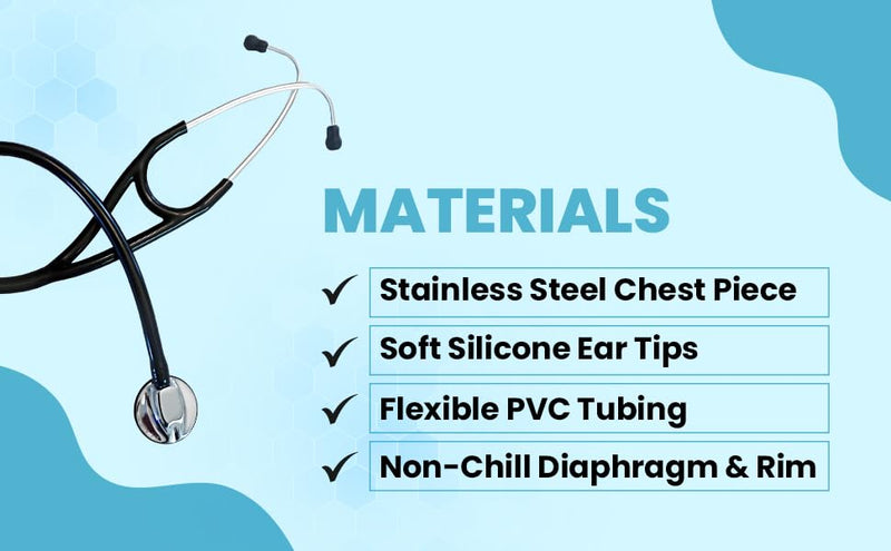 [Australia - AusPower] - Pro Physician Single Head Cardiology Stethoscope 