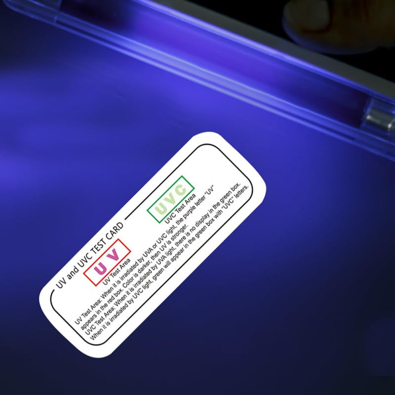[Australia - AusPower] - CLISPEED Pack of 5 UV Test Reusable Indicators Display LED Cards Card Sleeves Sensor Lights Sun Protection Light Strip Tester Checker Ray Uva Test Strip Indicator UV 