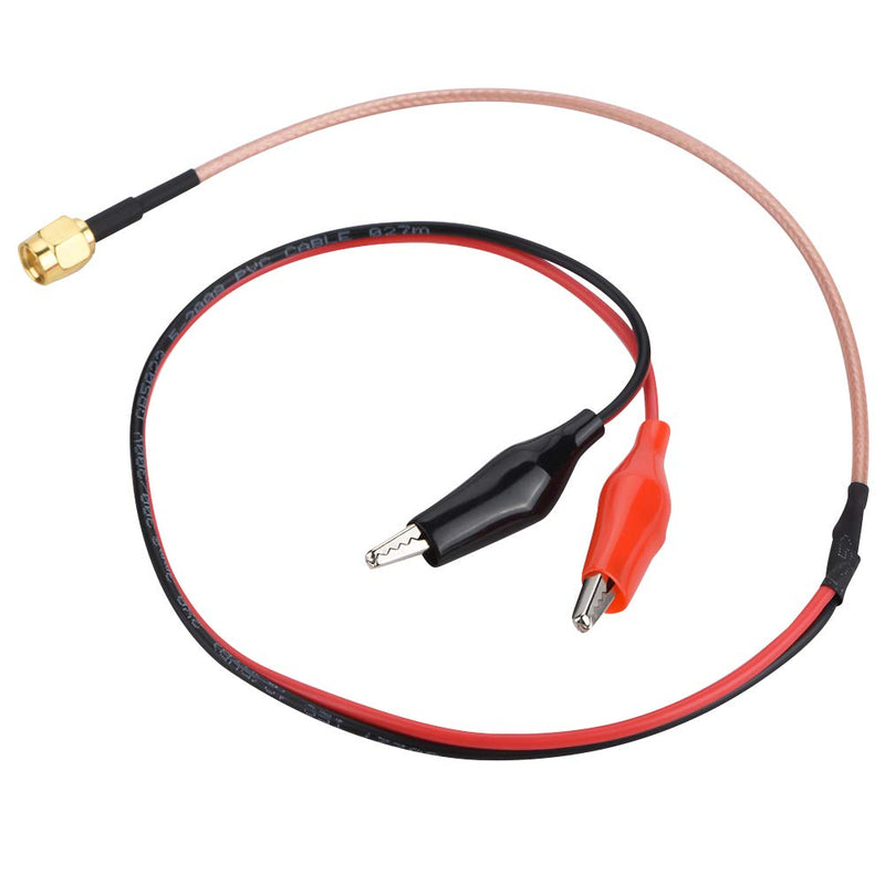 [Australia - AusPower] - Walfront 1PC Radio Frequency RF Connection Coaxial Cable Ended Clips Red and Black Test Wire 52cm 