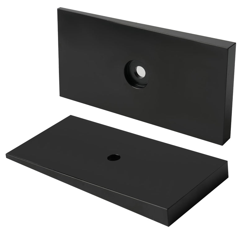 2.5" Wide 4° Degree Steel Leaf Spring Shims 800061 2PCS (Black) Black