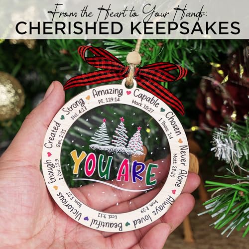 Christian Christmas Ornament, Religious Gifts for Women 2. Bible Verse