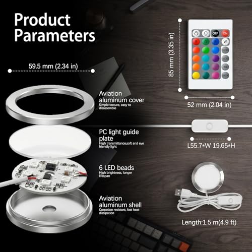 3X RGB LED Lamp Kit 001 Compatible with Bambu Lab A1 mini/A1 Mh001 3