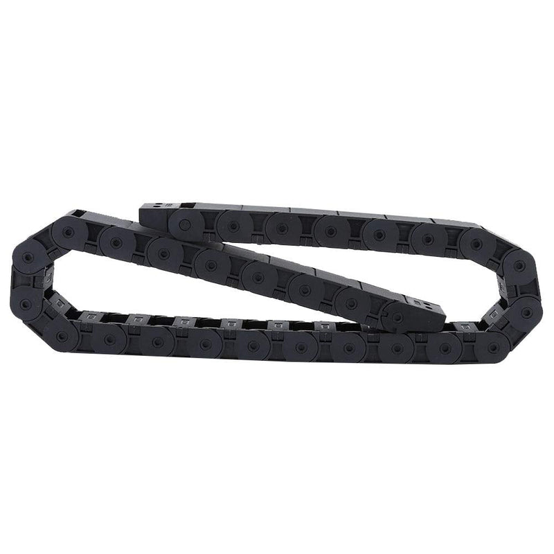 [Australia - AusPower] - R38 18x25mm Black Nylon Cable Drag Chain Wire Carrier Drag Chain Bridge Type Open Cable 1M Length 3D Printer for CNC Machine,Energy Chain 