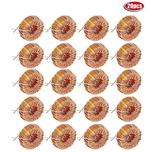 20 Pieces Toroid Inductor, Electronic Component Resistance Kit, Small Size Inductance Copper Coil 5026 330UH 3A for Transformers DIY Board