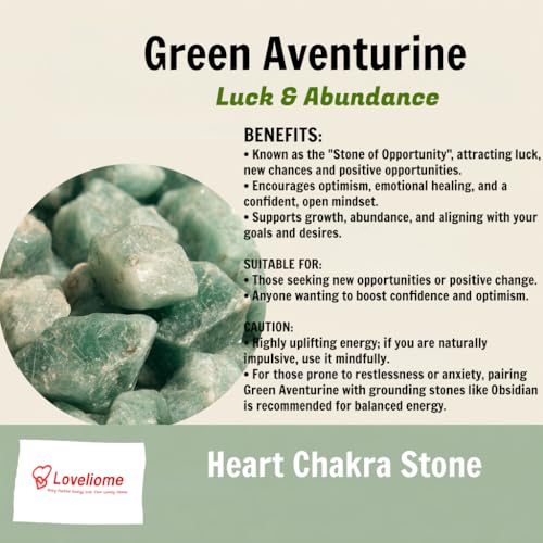 Green Aventurine Reiki Symbol Engraved Healing Crystal Stones Set of 4 | Gold Carved Chakra Palm Stones for Meditation Energy Gift, 25mm Green Aventurine
