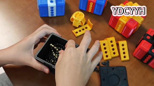 3D printed annoying gift box ornament storage with screws, designed as a humorous, quirky decorative piece by YDCYYH.