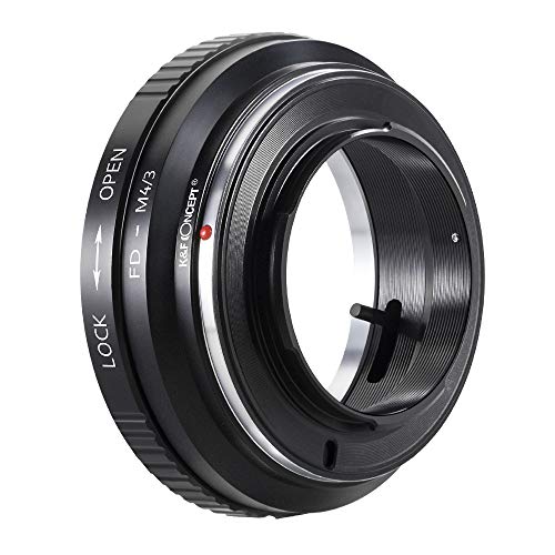 K&F Concept Lens Mount Adapter Ring Compatible with Canon FD Lens to Micro Four Thirds M4/3 Olympus Pen and Panasonic Lumix Cameras FD-M4/3