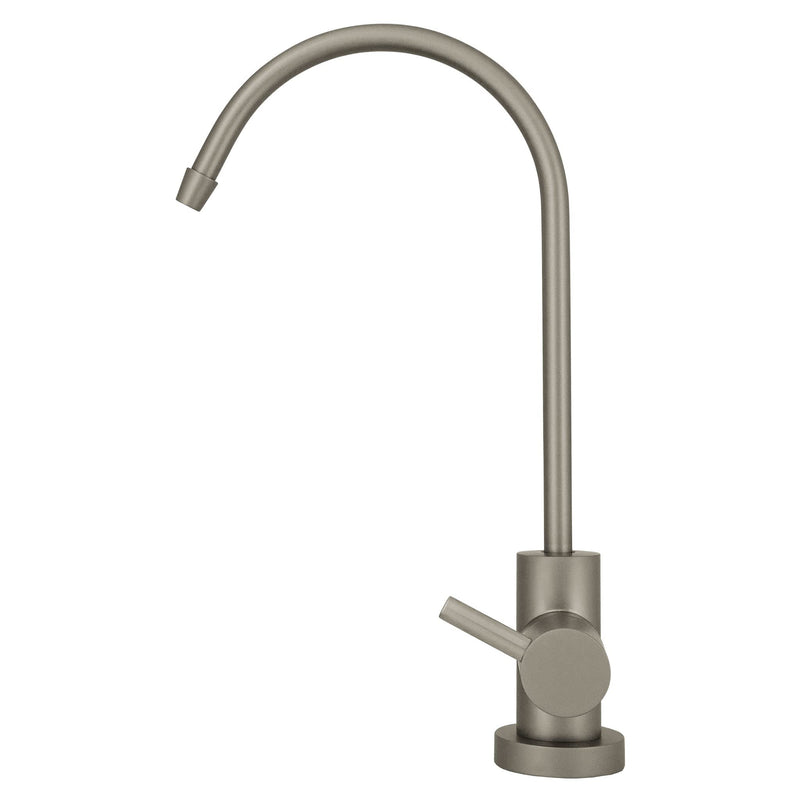 Metpure Non-airgap NSF Certified RO Faucet Reverse Osmosis Drinking Water Filtration System Water Dispenser Spout (Satin Nickel). Euro Style with Faucet Wrench. Satin Nickel